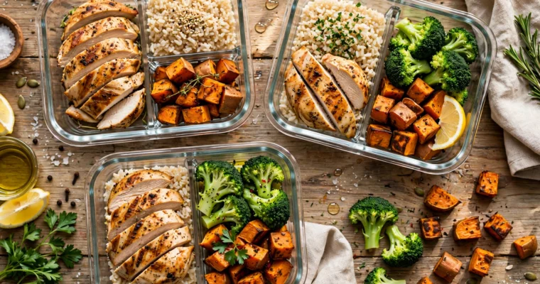 High-Protein Chicken Meal Prep Bowls (42g Protein)