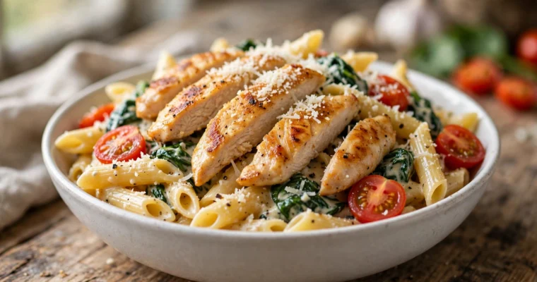 High Protein Chicken Pasta: A Creamy 30-Minute Dinner With 40g Protein