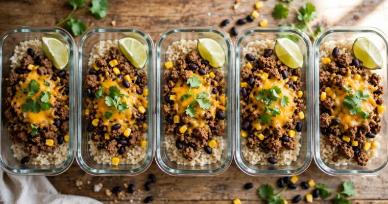 High Protein Ground Beef Meal Prep: 46g Protein in 30 Minutes